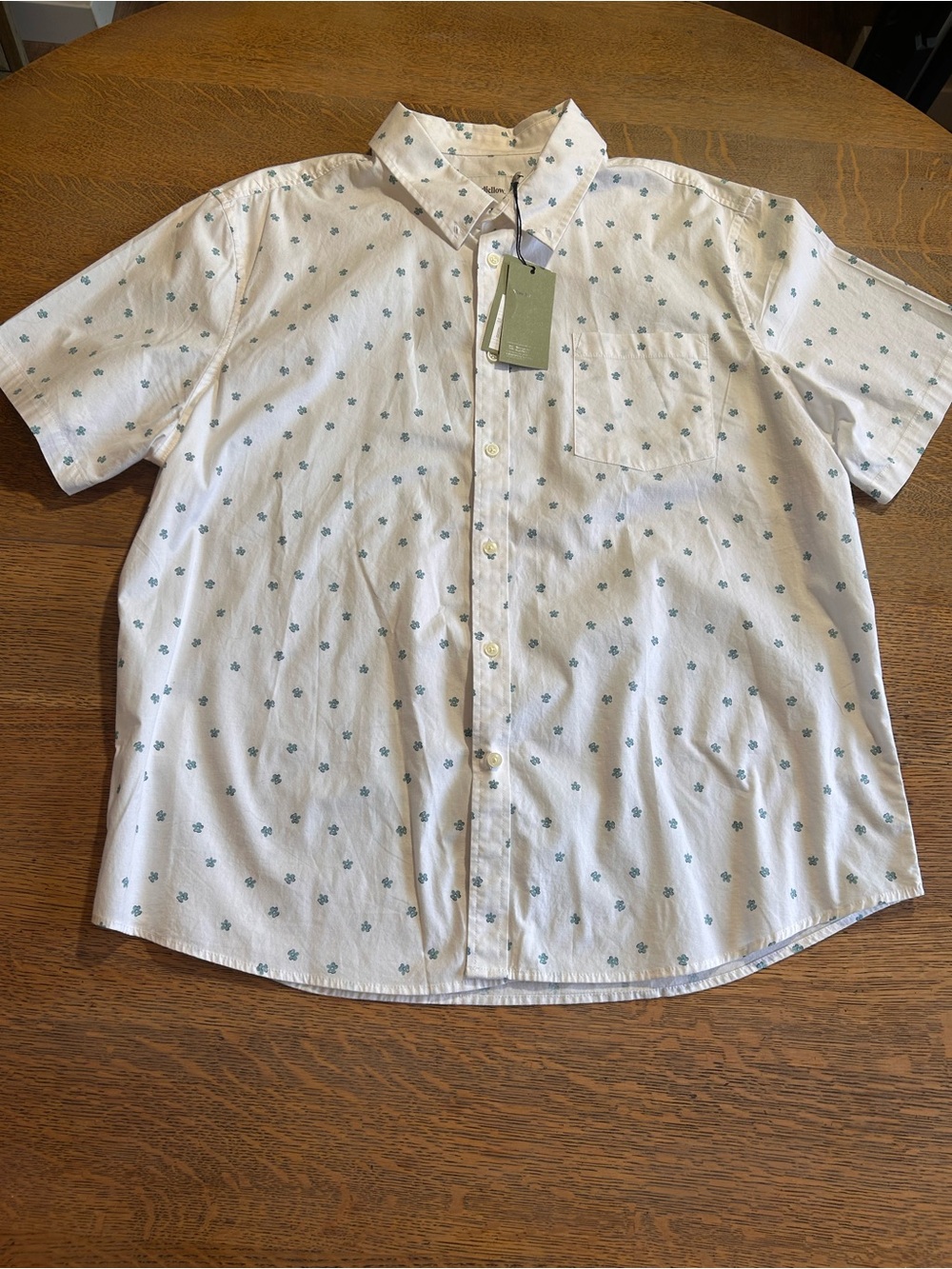 Goodfellow Men’s Short Sleeve Button-Up Shirt – XXL